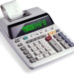 Sharp EL‑1801V printing calculator