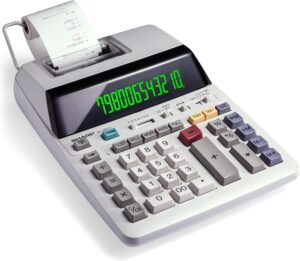 Sharp EL‑1801V printing calculator