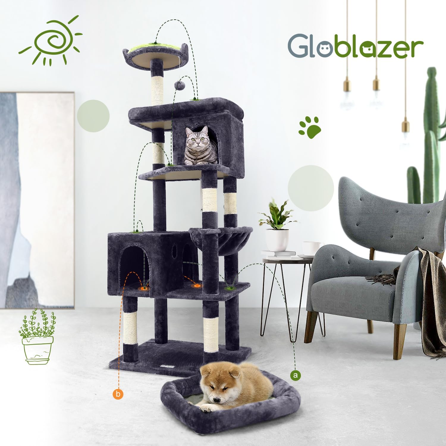 Globlazer Heavy Duty Cat Trees for Large Cats