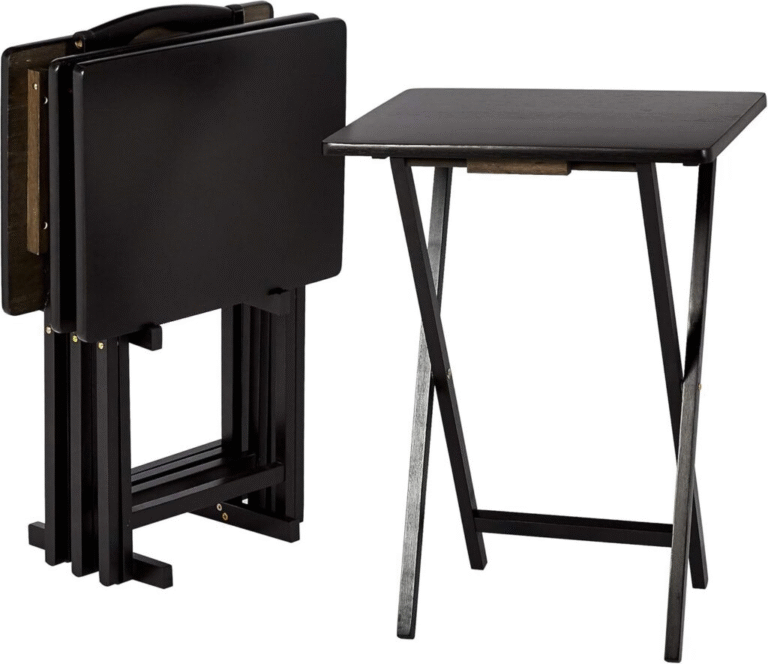  Foldable TV Tray Table Set