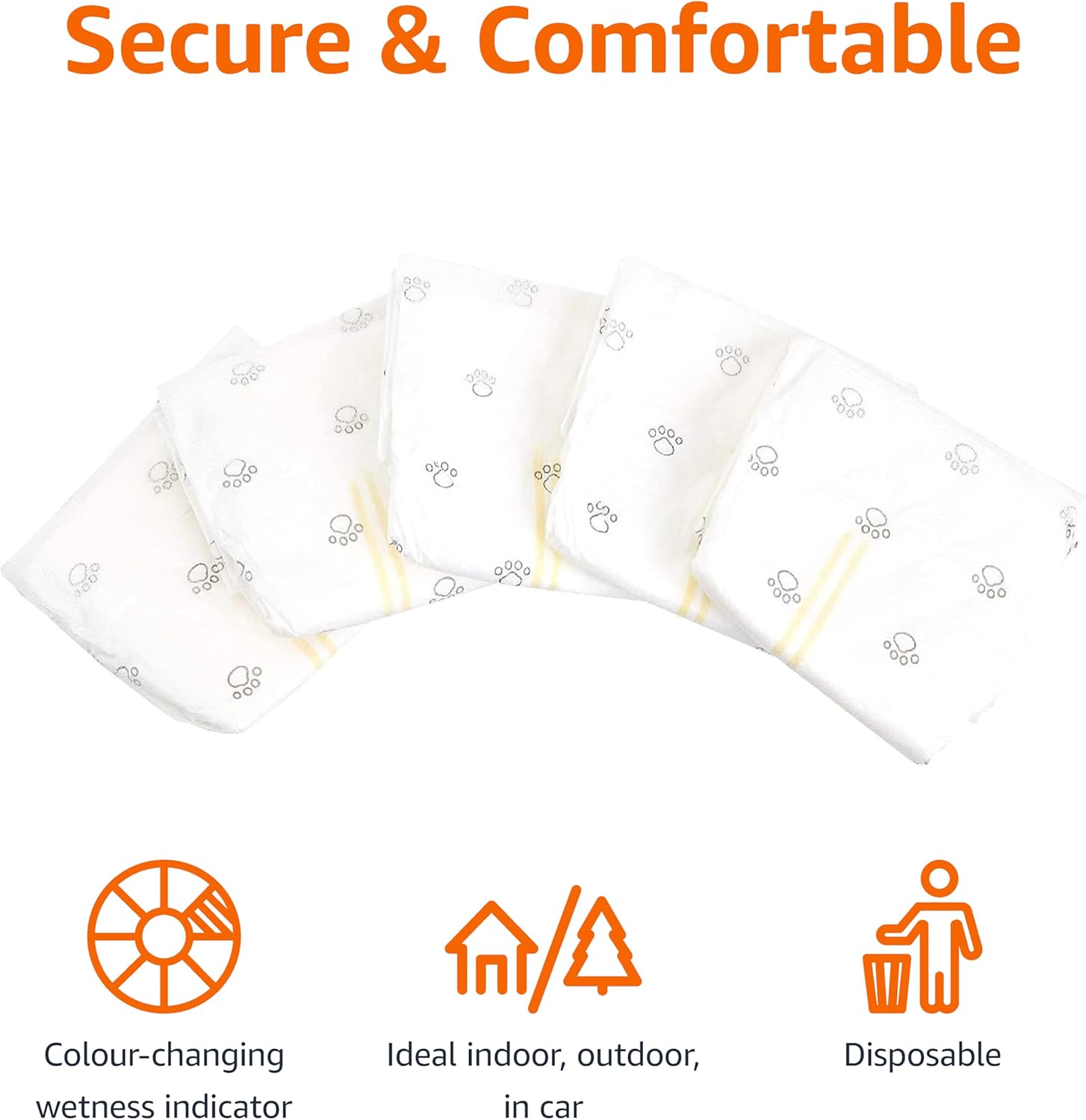 Amazon Basics Male Disposable Dog Diapers