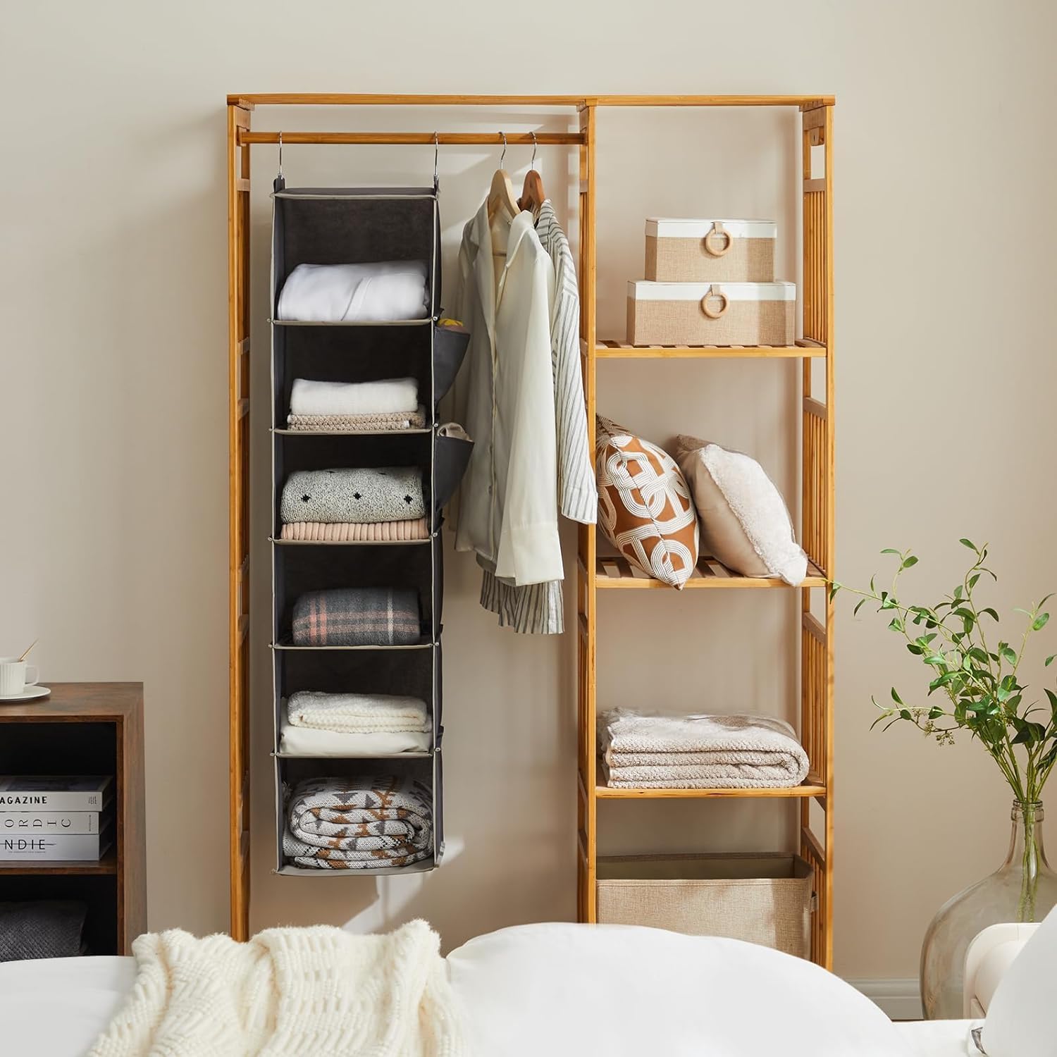 hanging closet organizer