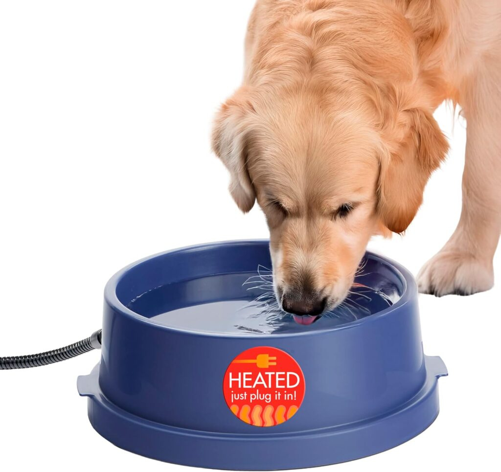 heated pet water bowl
