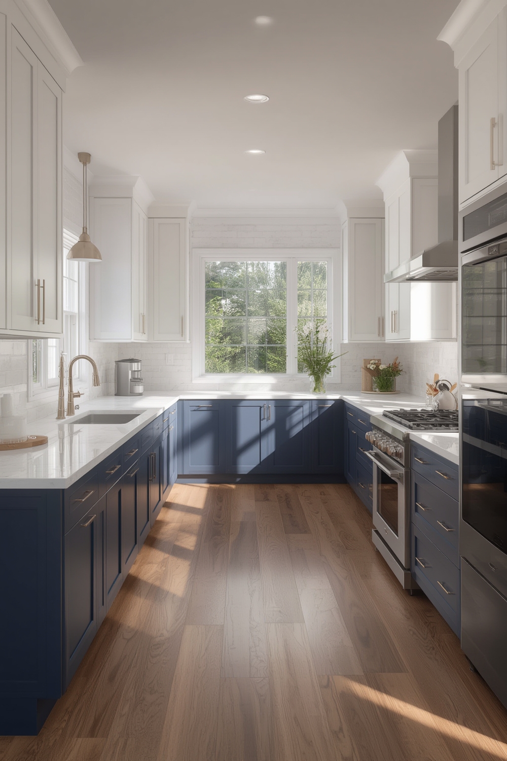 two-tone kitchen cabinets - Illustration 1