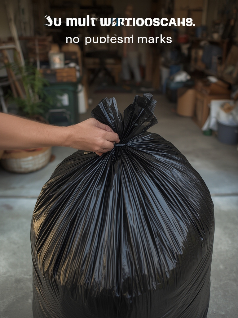 large trashbags in action