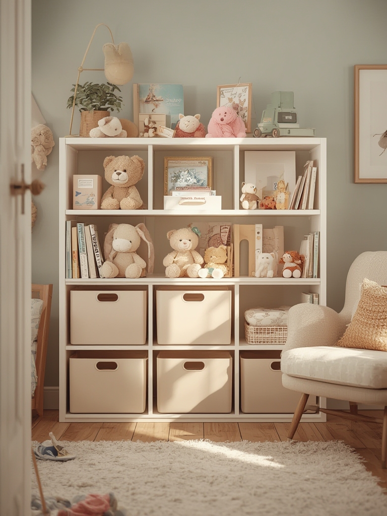 toy organizer in action