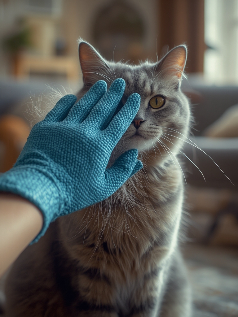 Pet Hair Remover Glove - Illustration 2