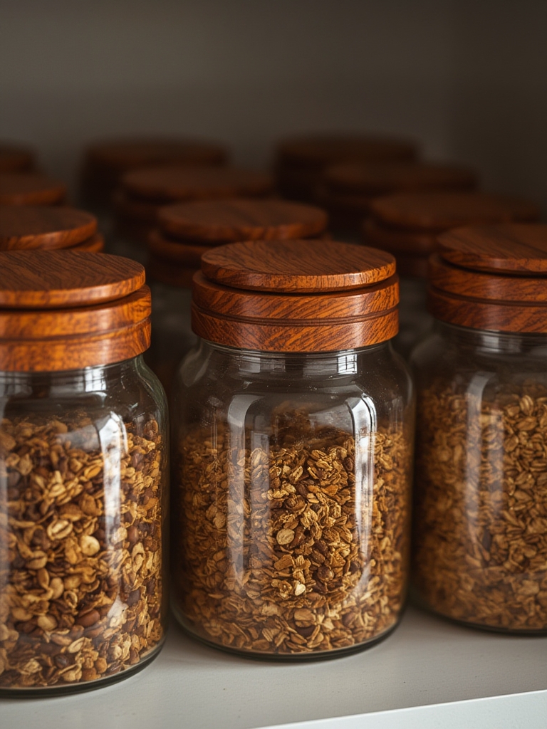 wooden lids in action