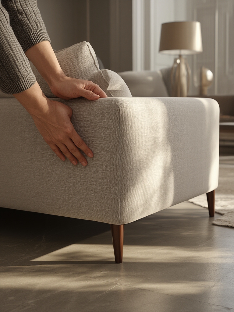 armless sofa - Illustration 2