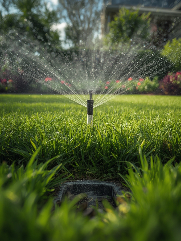 sprinkler valve in action