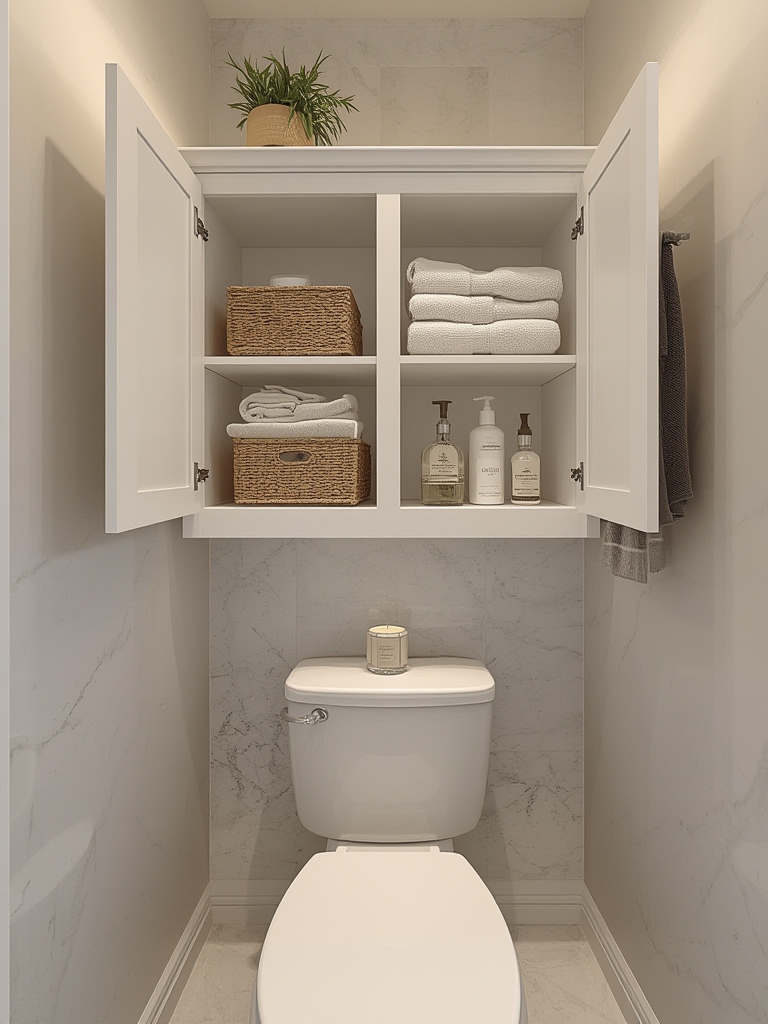 toilet storage in action