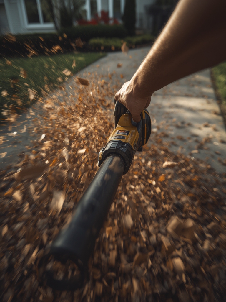 battery powered leaf blower - Illustration 2