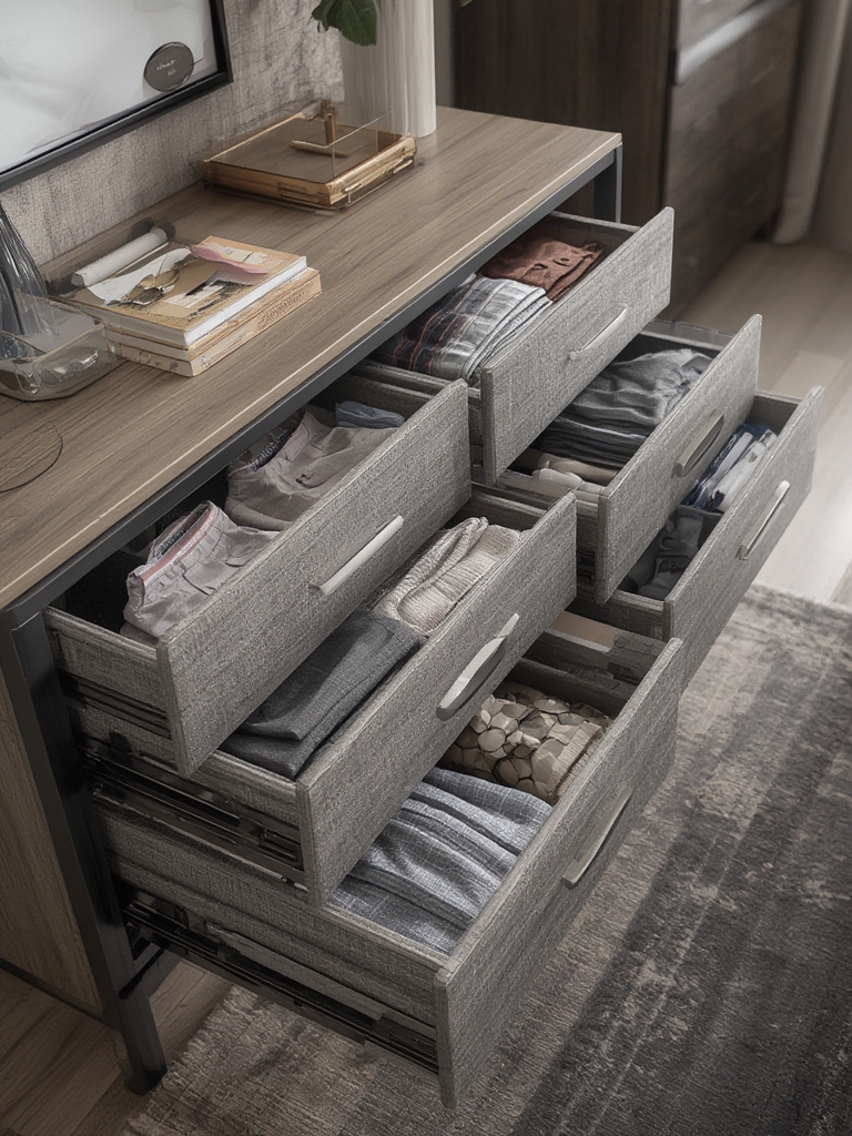 dresser organizer in action