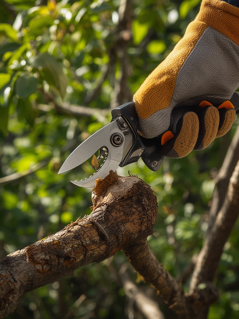 Tree loppers in action