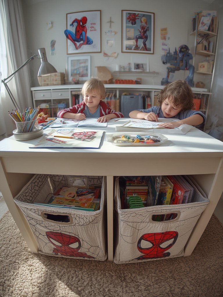 kids bench in action