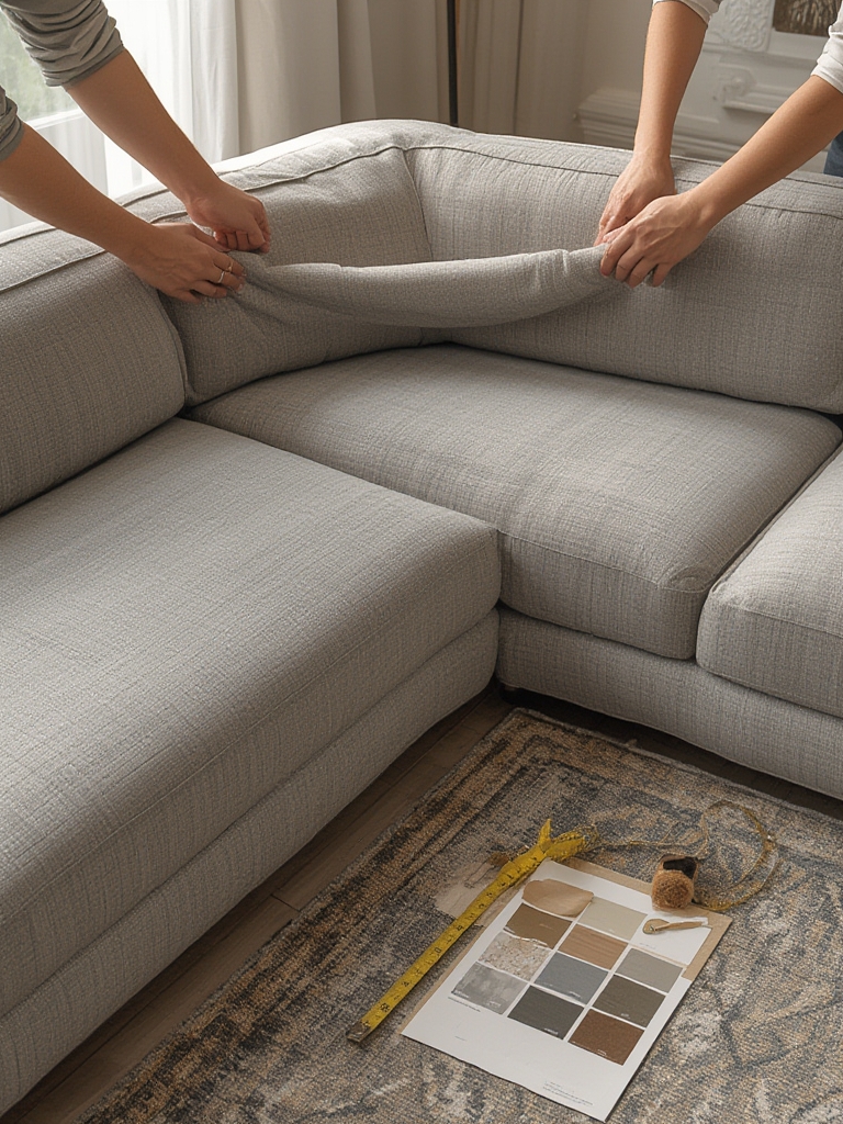 curved sectional sofa - Illustration 2