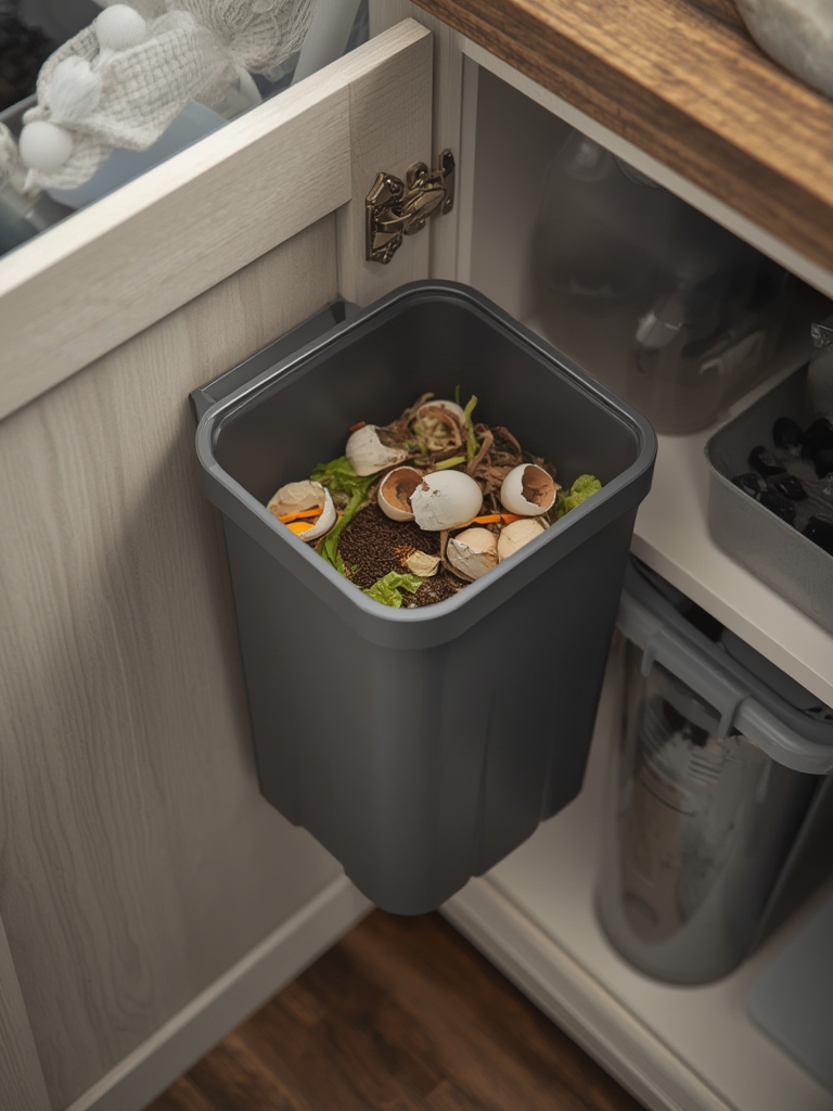 compost bin in action