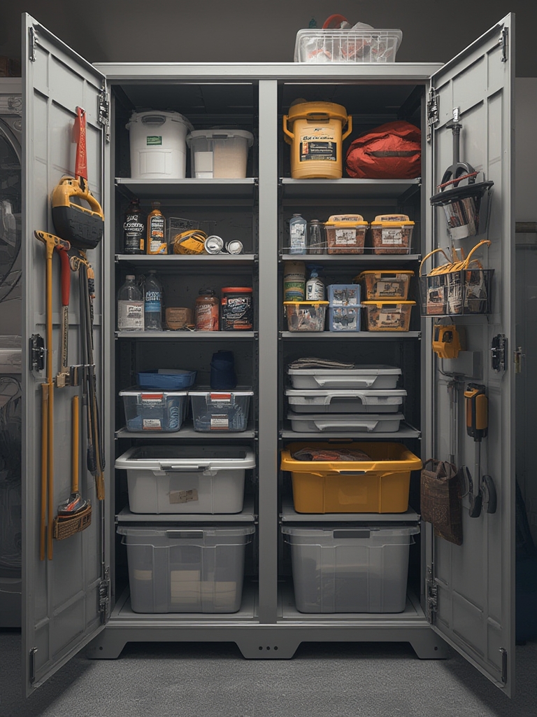 storage cabinet in action