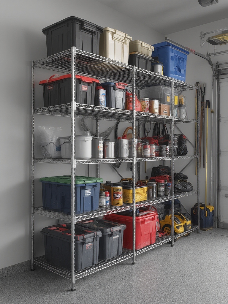 wire shelving in action