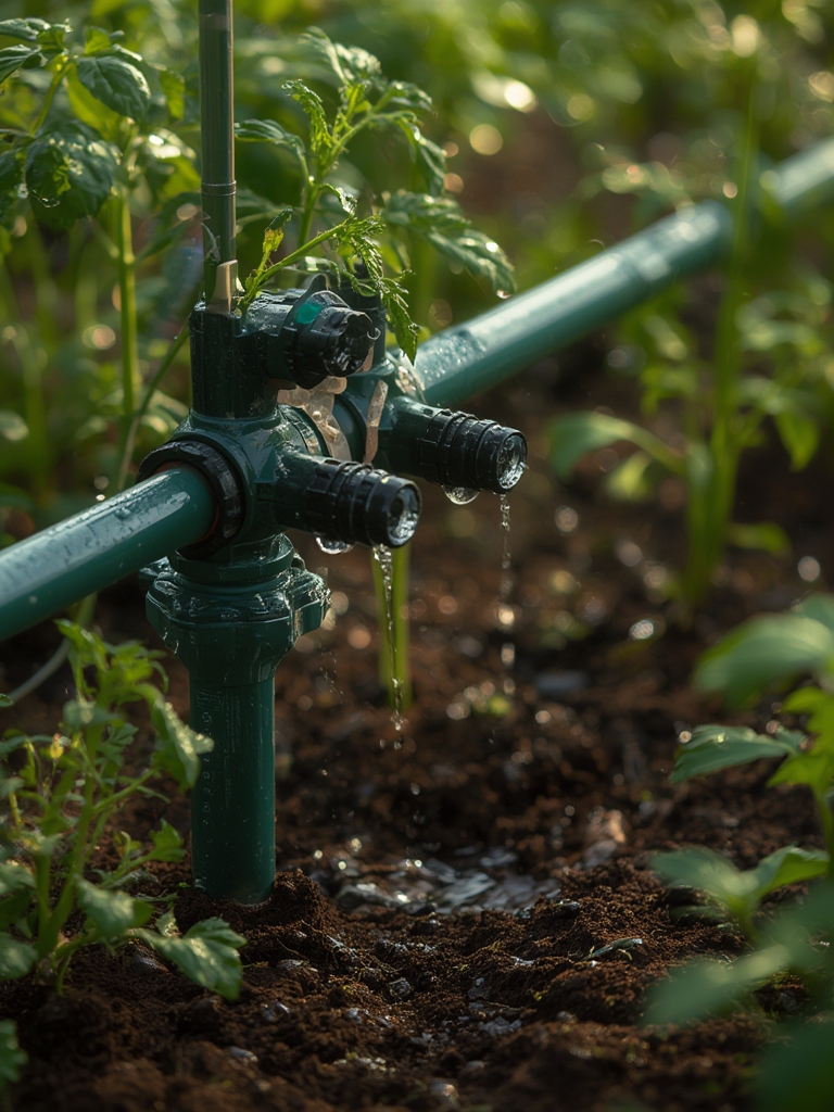 drip manifold in action