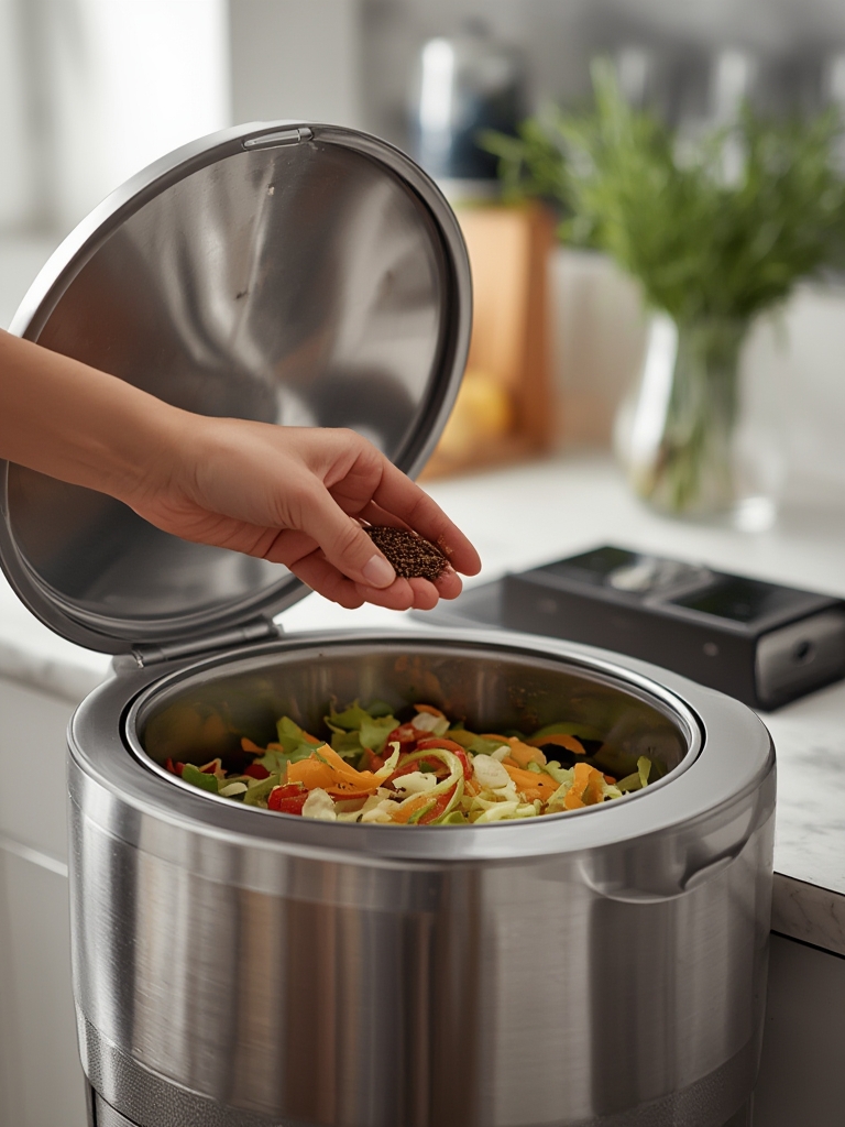 compost bin in action