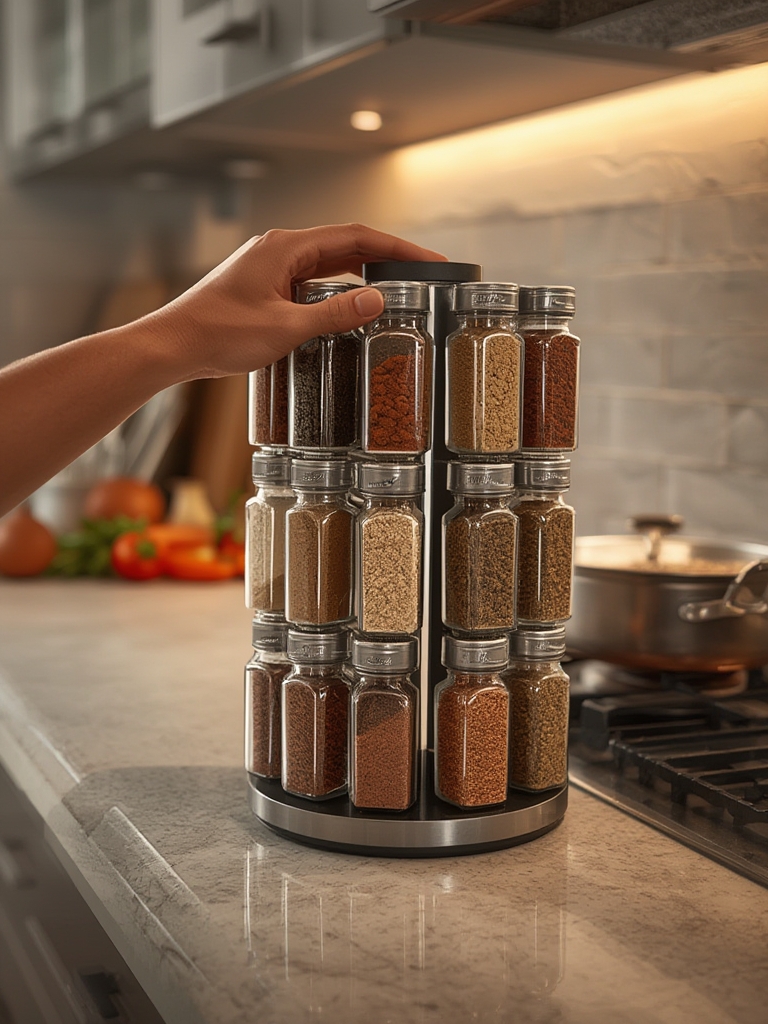 spice rack in action