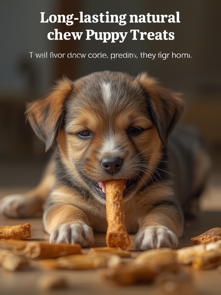 puppy chews in action