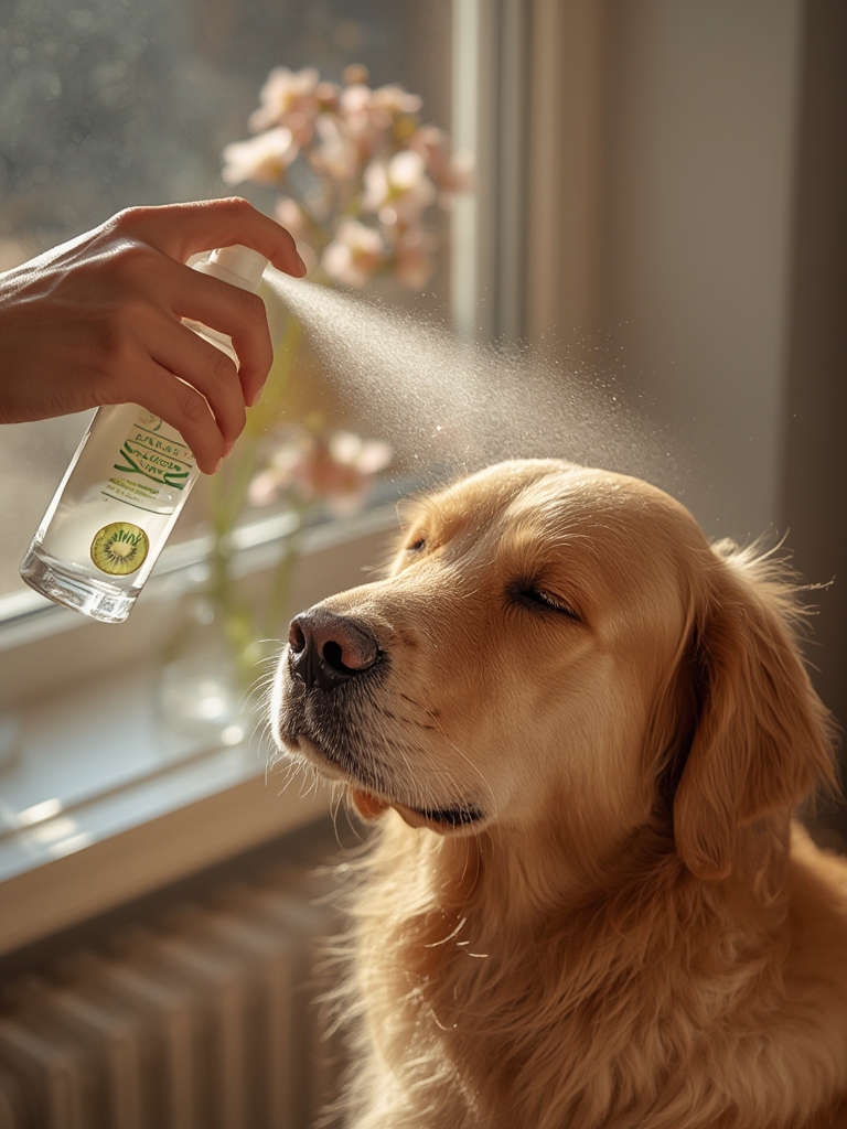 dog deodorizer in action