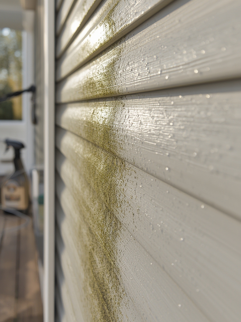 siding cleaner in action