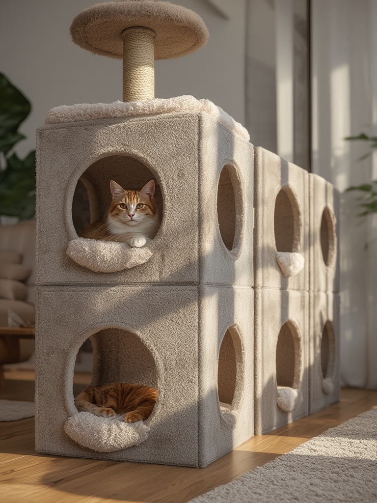 cat condo in action
