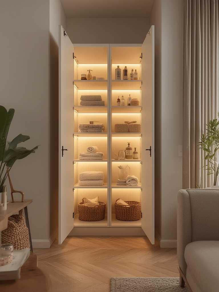 storage cabinet in action